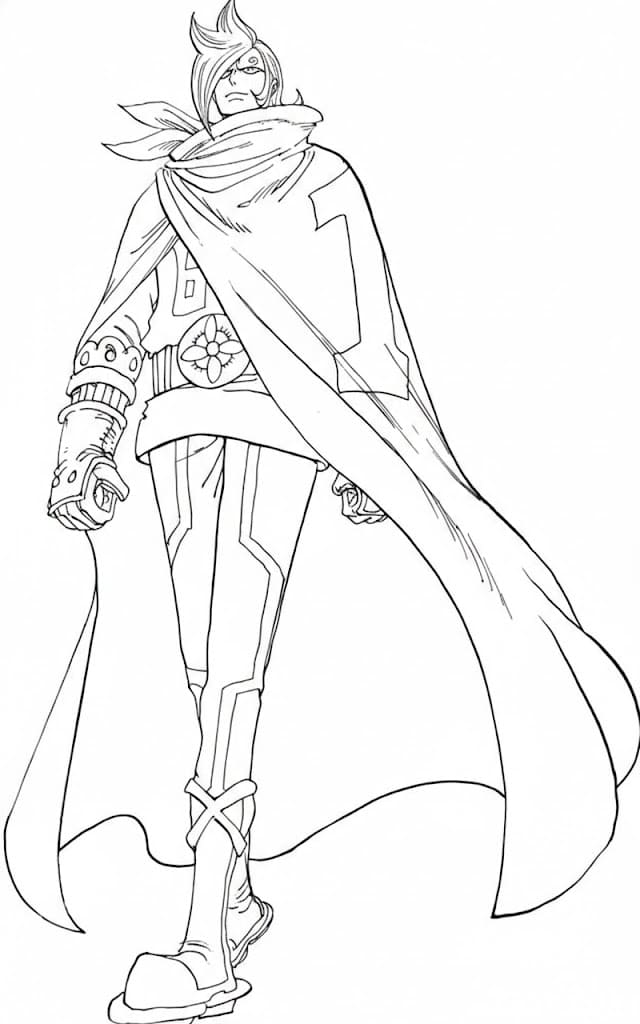 Coloriage Vinsmoke Ichiji dessin