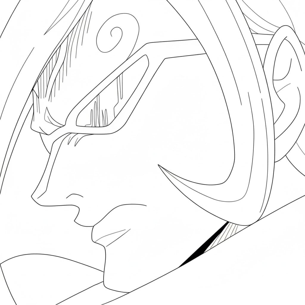 Coloriage Vinsmoke Ichiji en colère