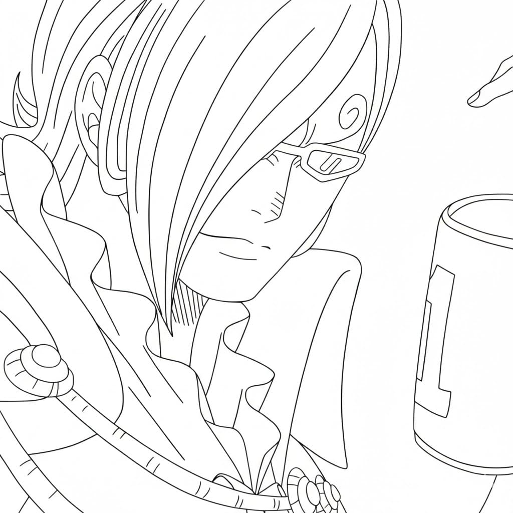 Coloriage Vinsmoke Ichiji imprimable