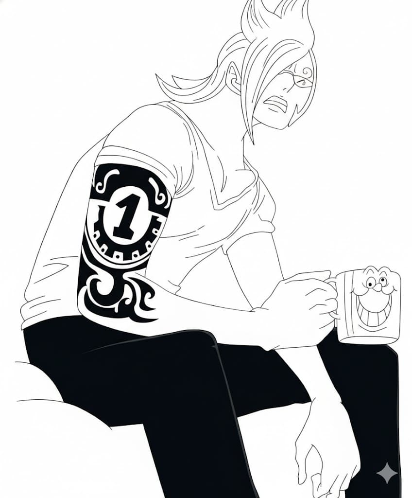 Coloriage Vinsmoke Ichiji séance