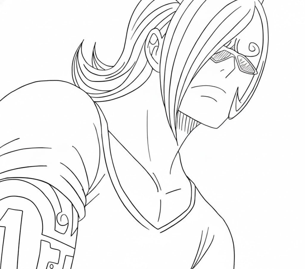 Coloriage Vinsmoke Ichiji triste