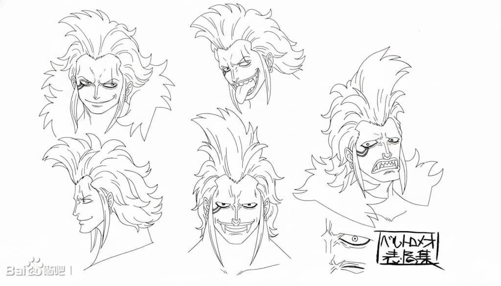 Coloriage Visage de Bartolomeo