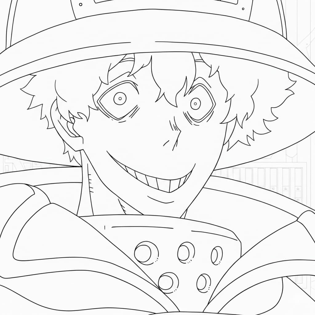 Coloriage Visage de Viktor Licht