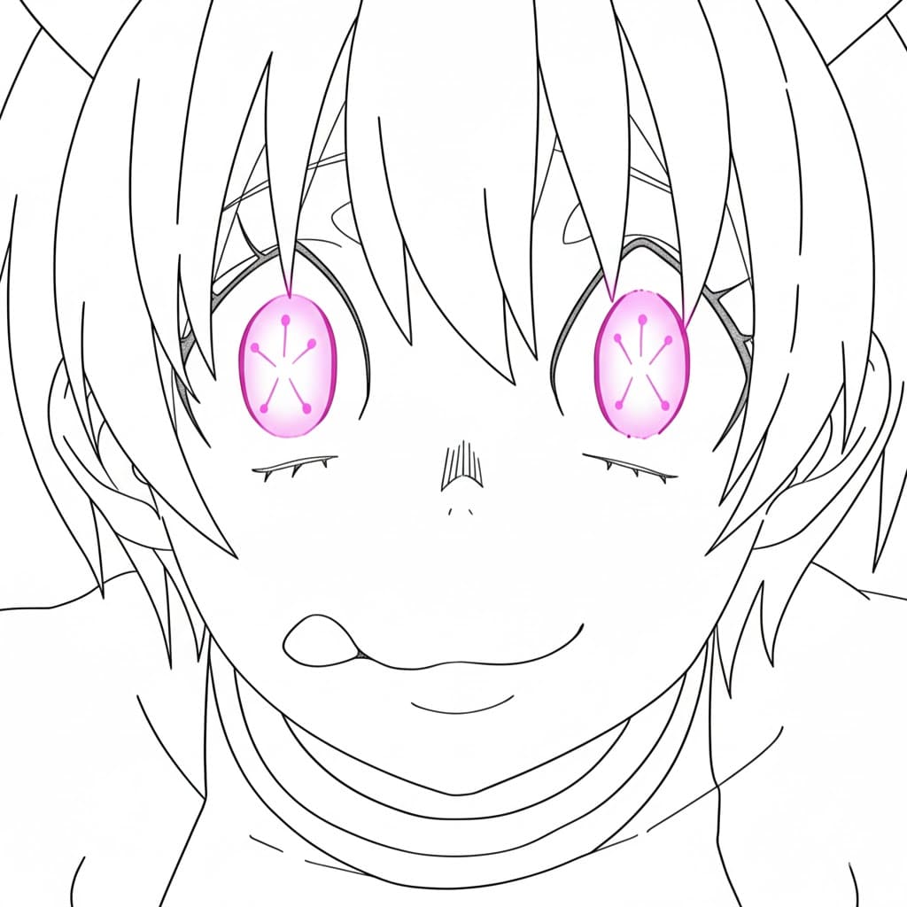 Coloriage Visage inca Kasugatani