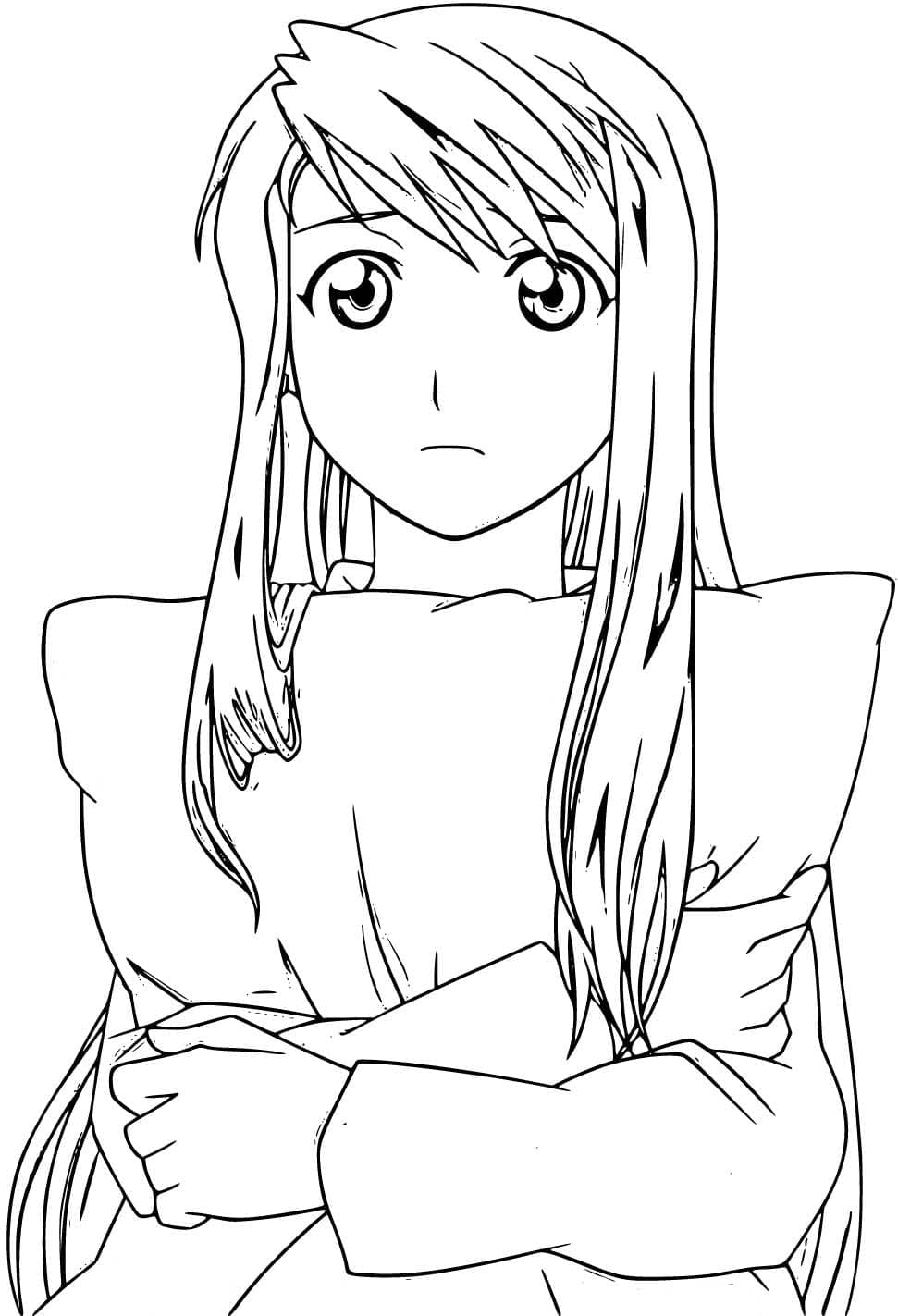 Coloriage Adorable Winry Rockbell