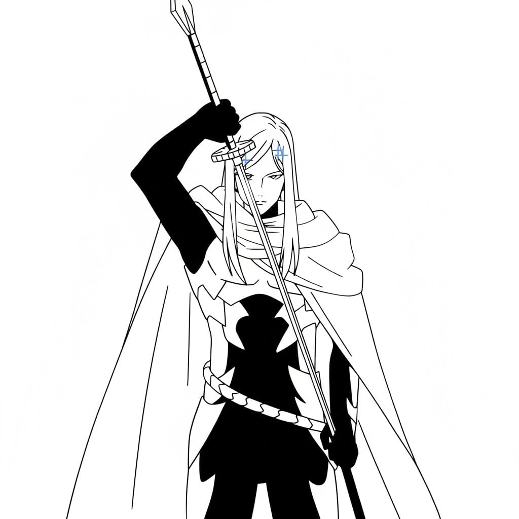 Coloriage Flashy Flash et épée