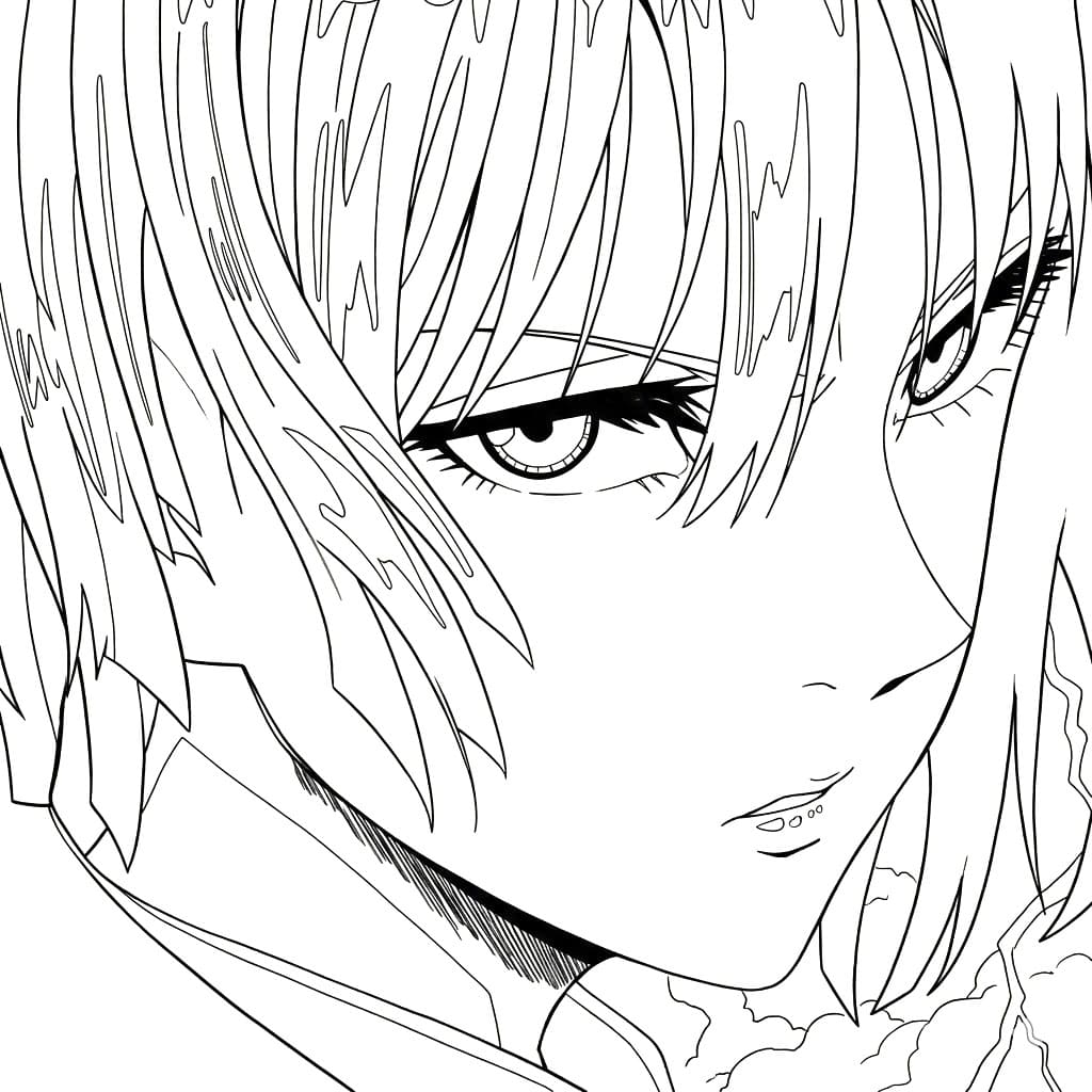 Coloriage Fubuki affronter