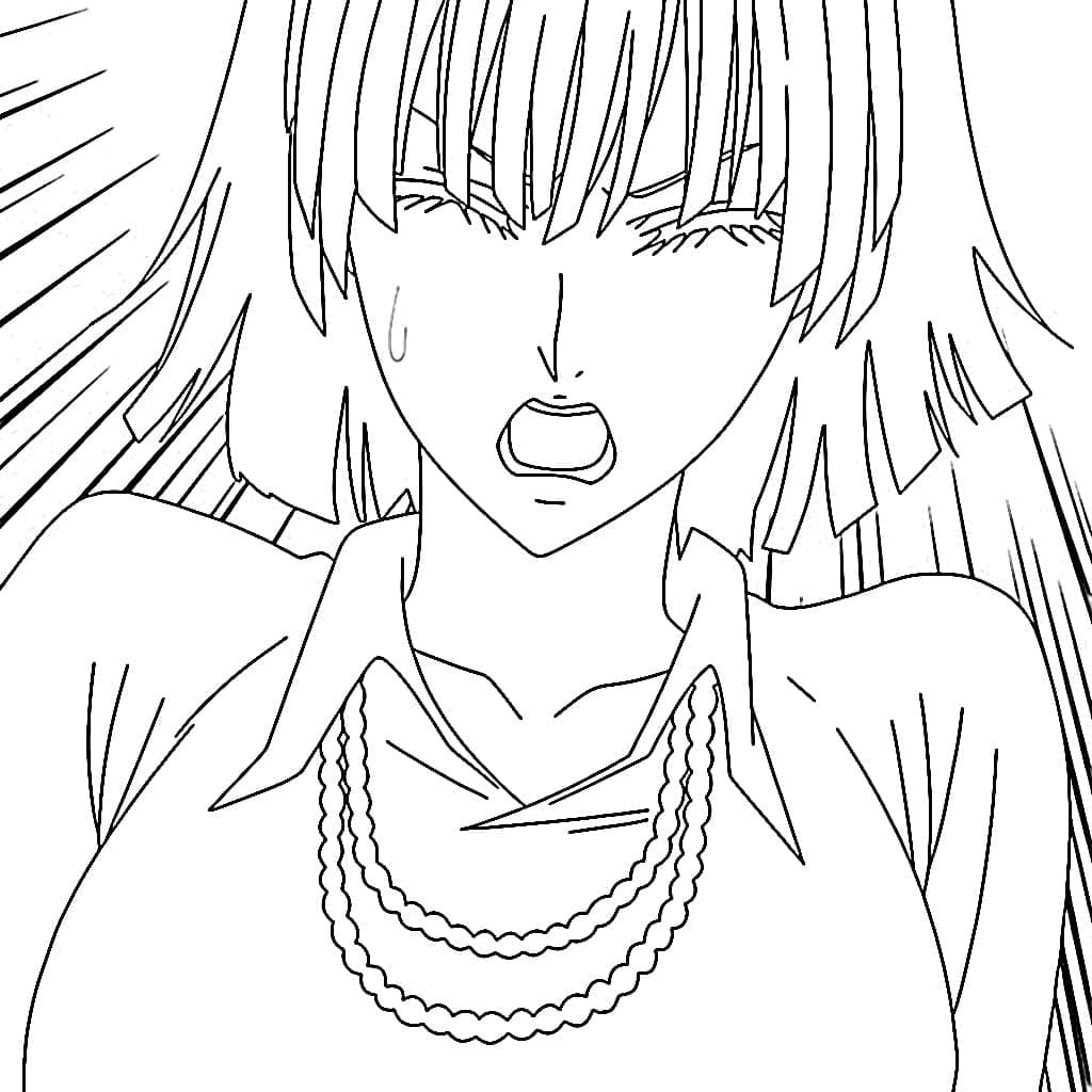 Coloriage Fubuki Anime One Punch Man