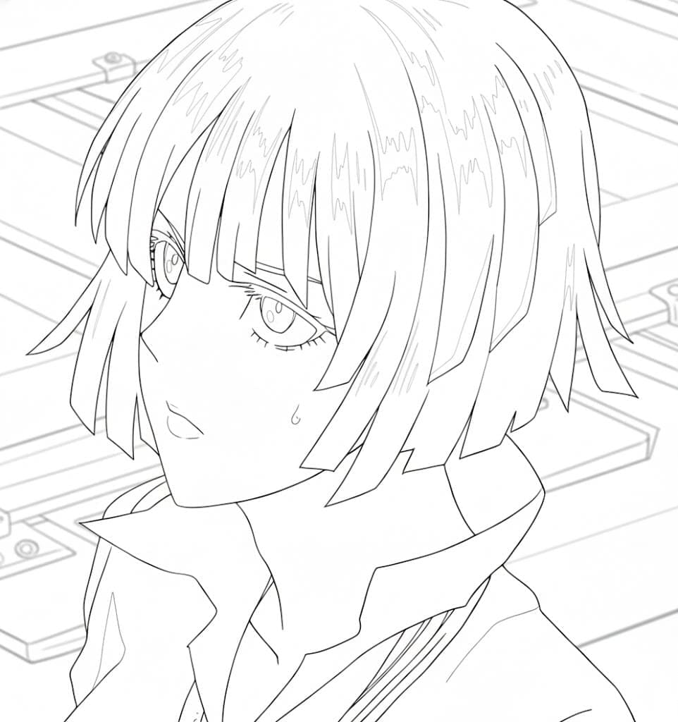 Coloriage Fubuki bon