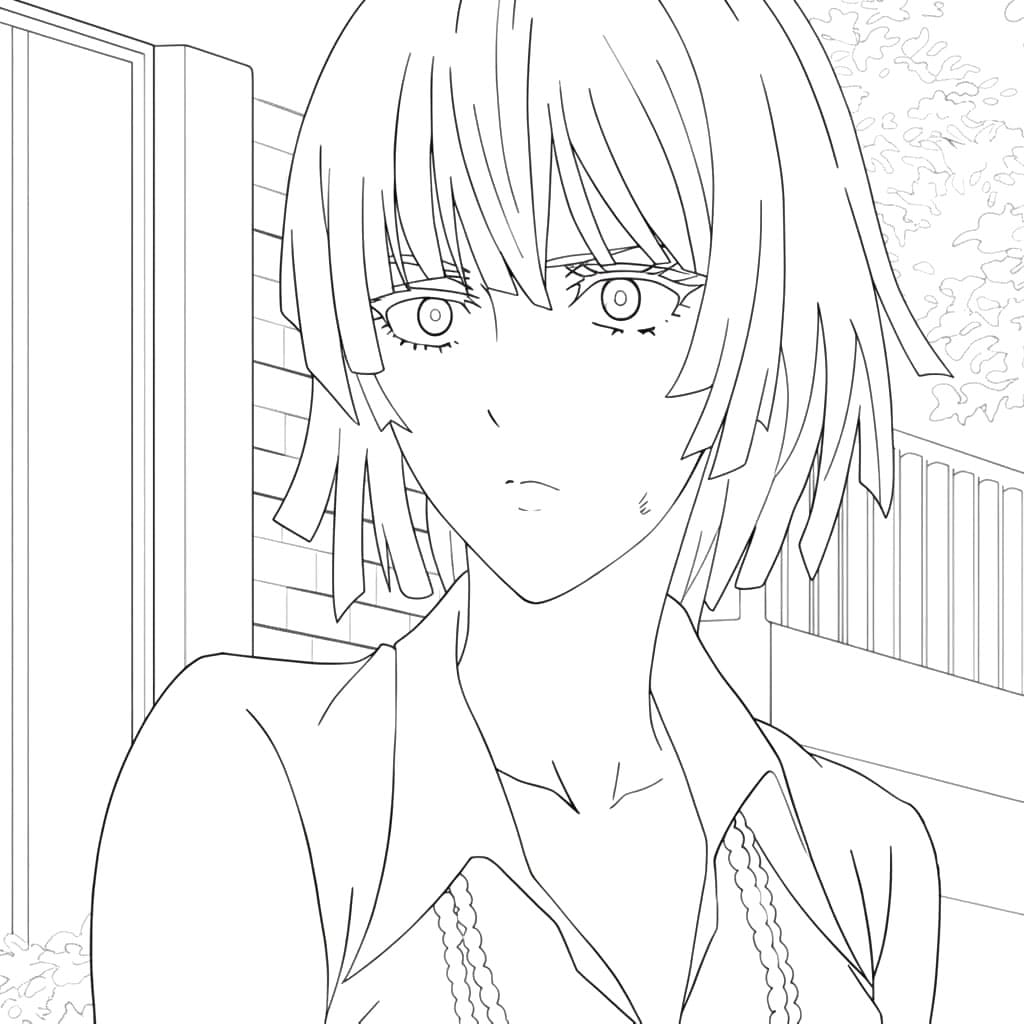 Coloriage Fubuki de One Punch Man