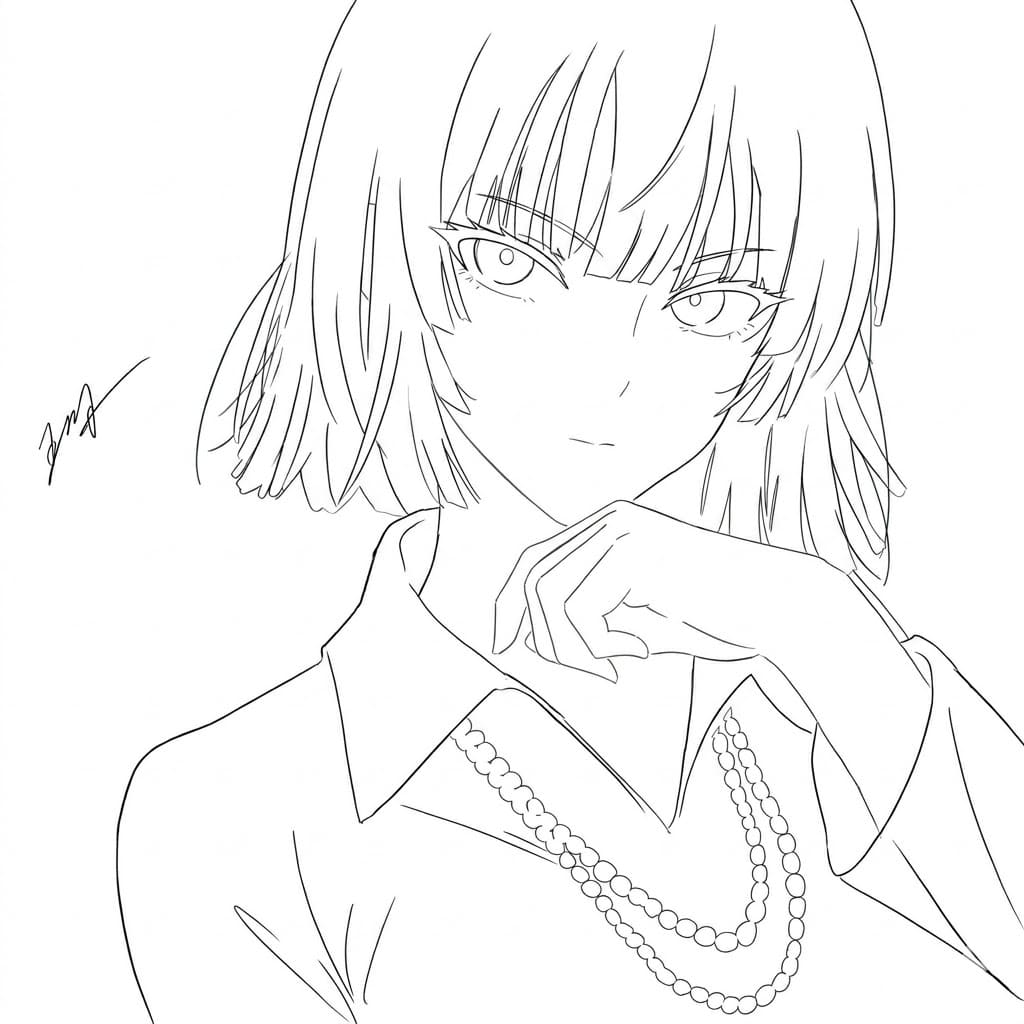 Coloriage Fubuki Incroyable