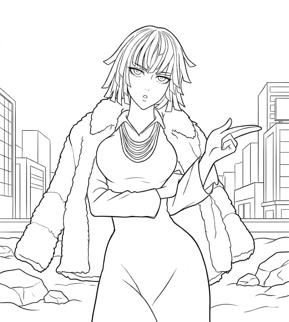 Coloriage Fubuki luxe