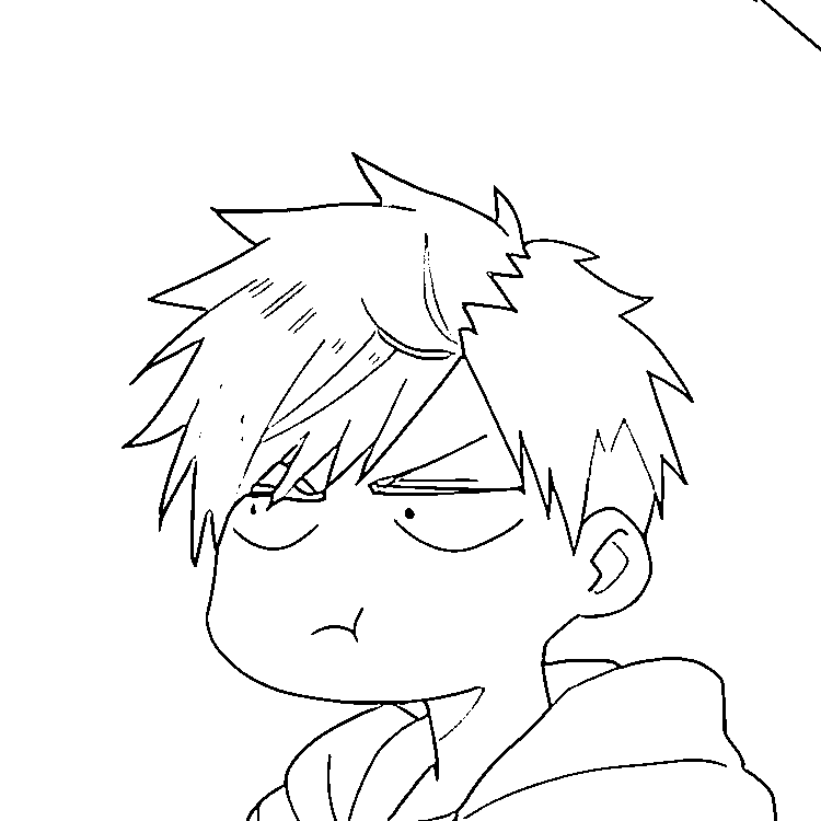 Coloriage Haruka Sakura a un visage mignon