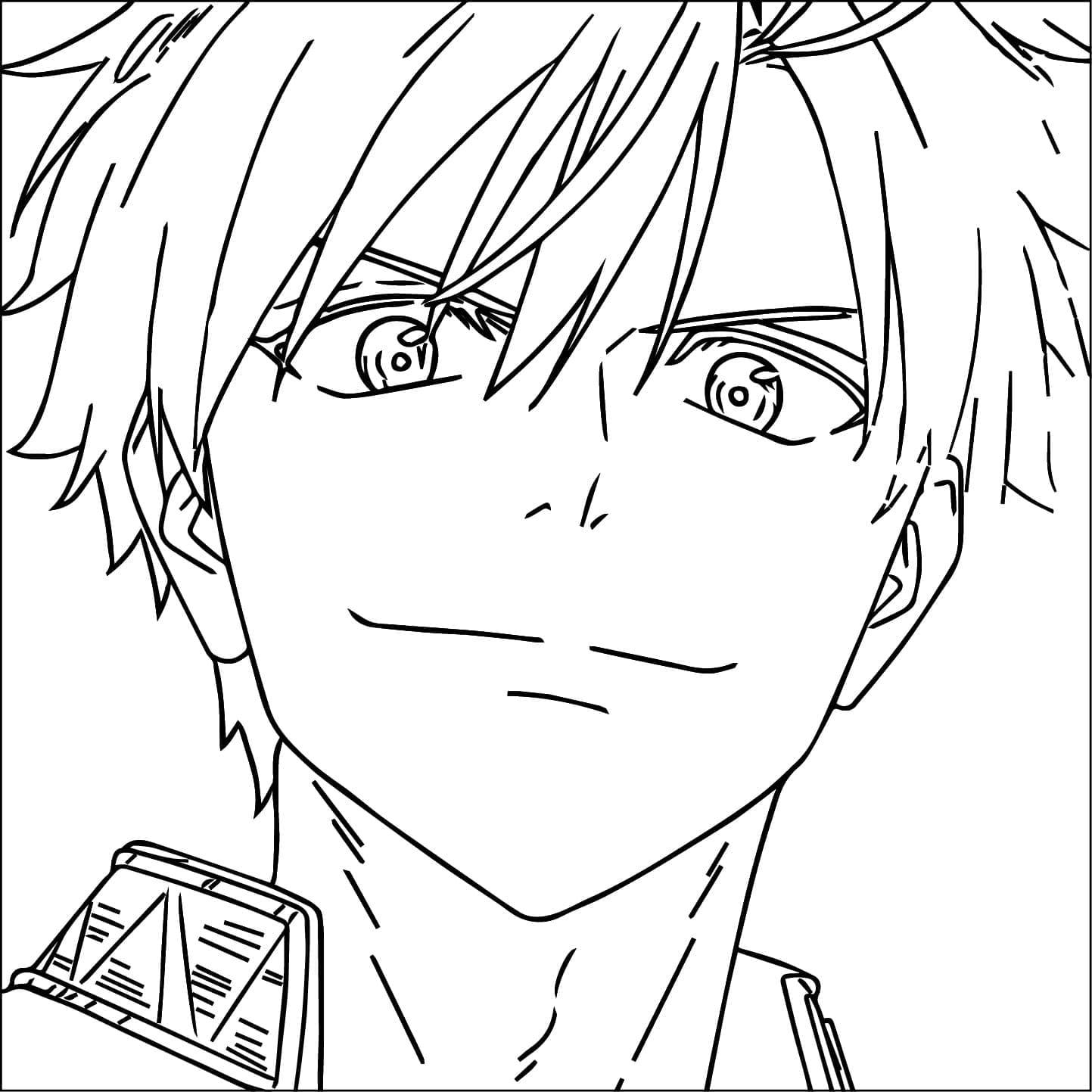 Coloriage Haruka Sakura de Anime Wind Breaker