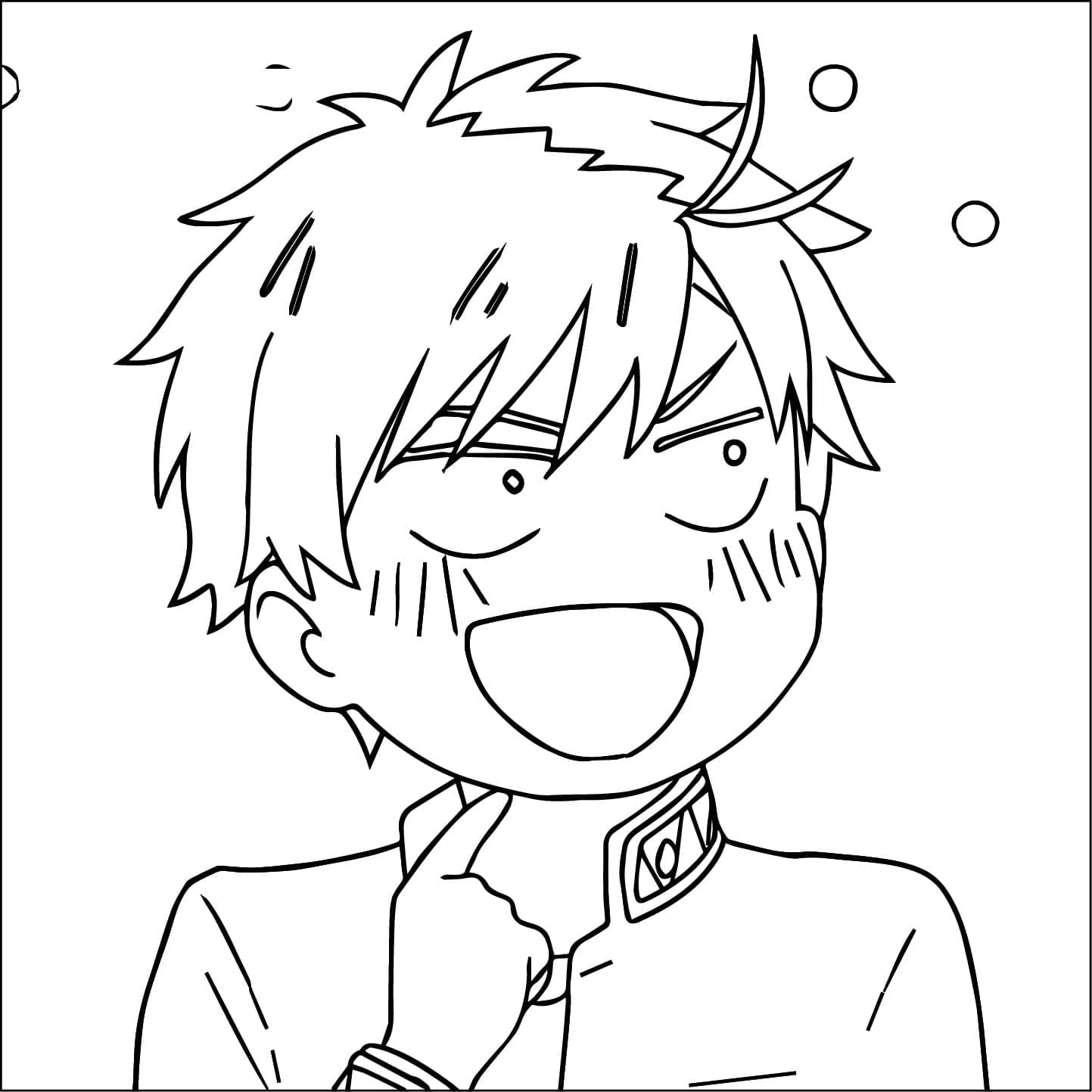 Coloriage Haruka Sakura drôle