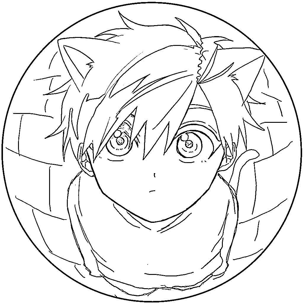 Coloriage Haruka Sakura est gentille