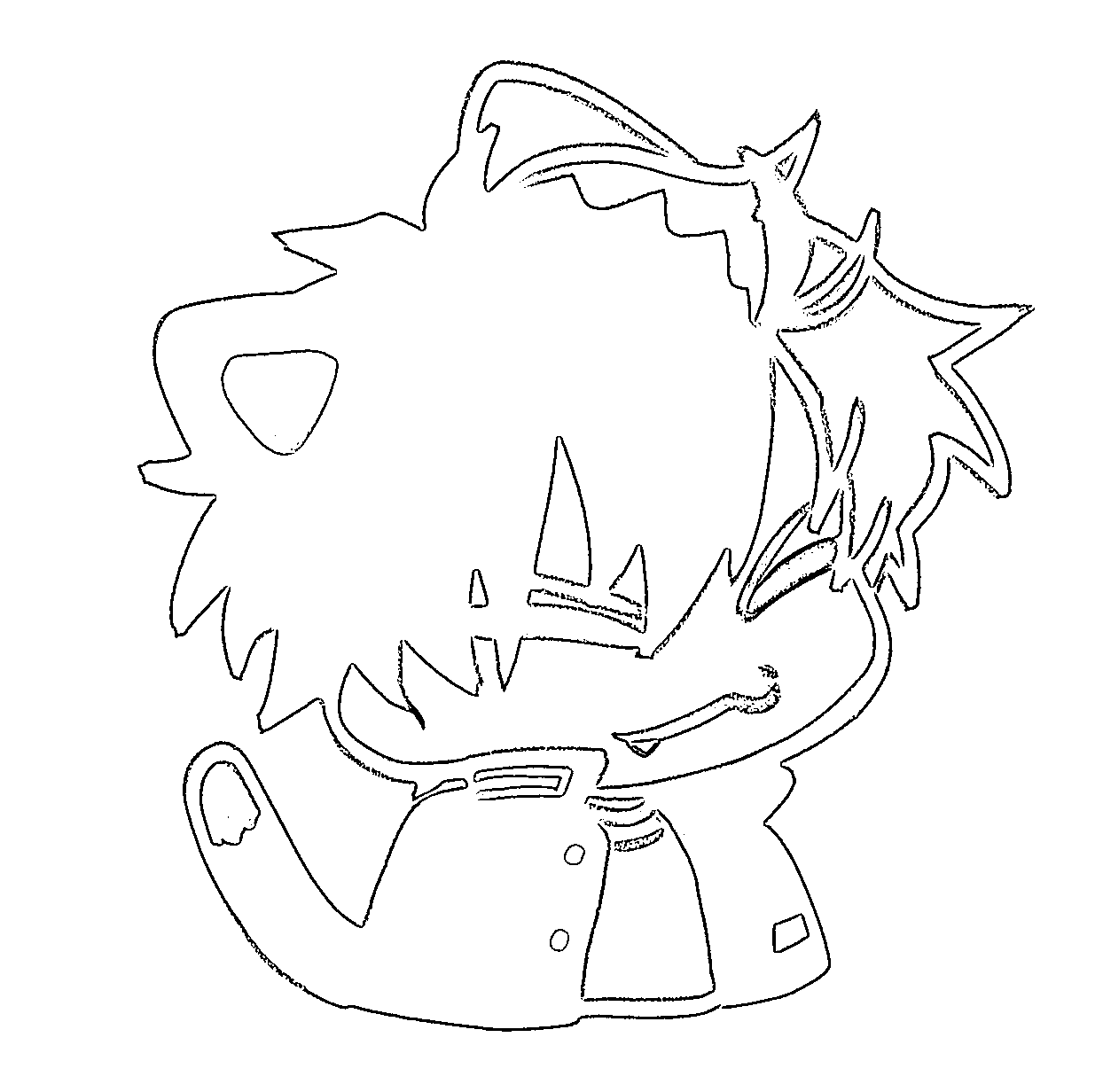 Coloriage Haruka Sakura est très mignonne