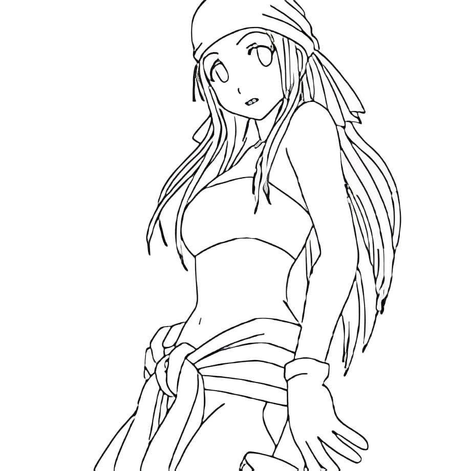Coloriage Jolie Winry Rockbell