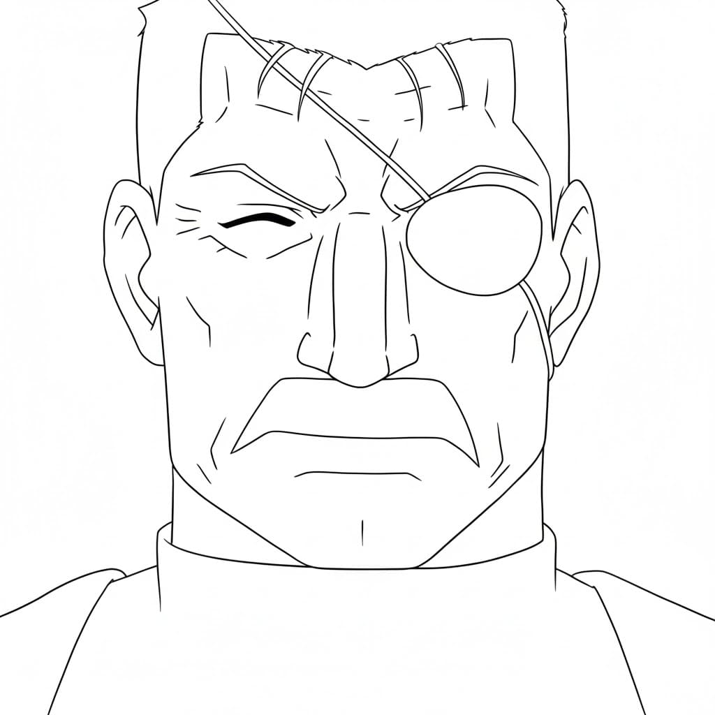 Coloriage King Bradley amical