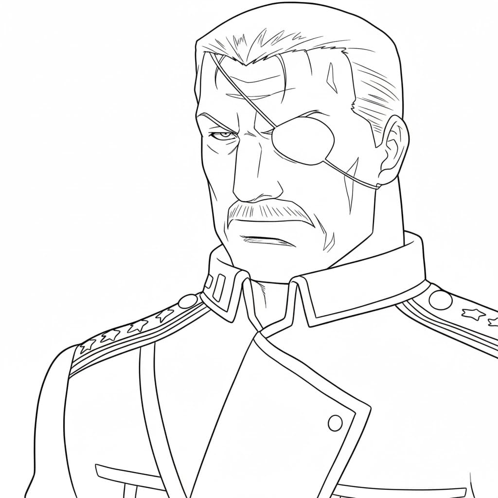 Coloriage King Bradley bon