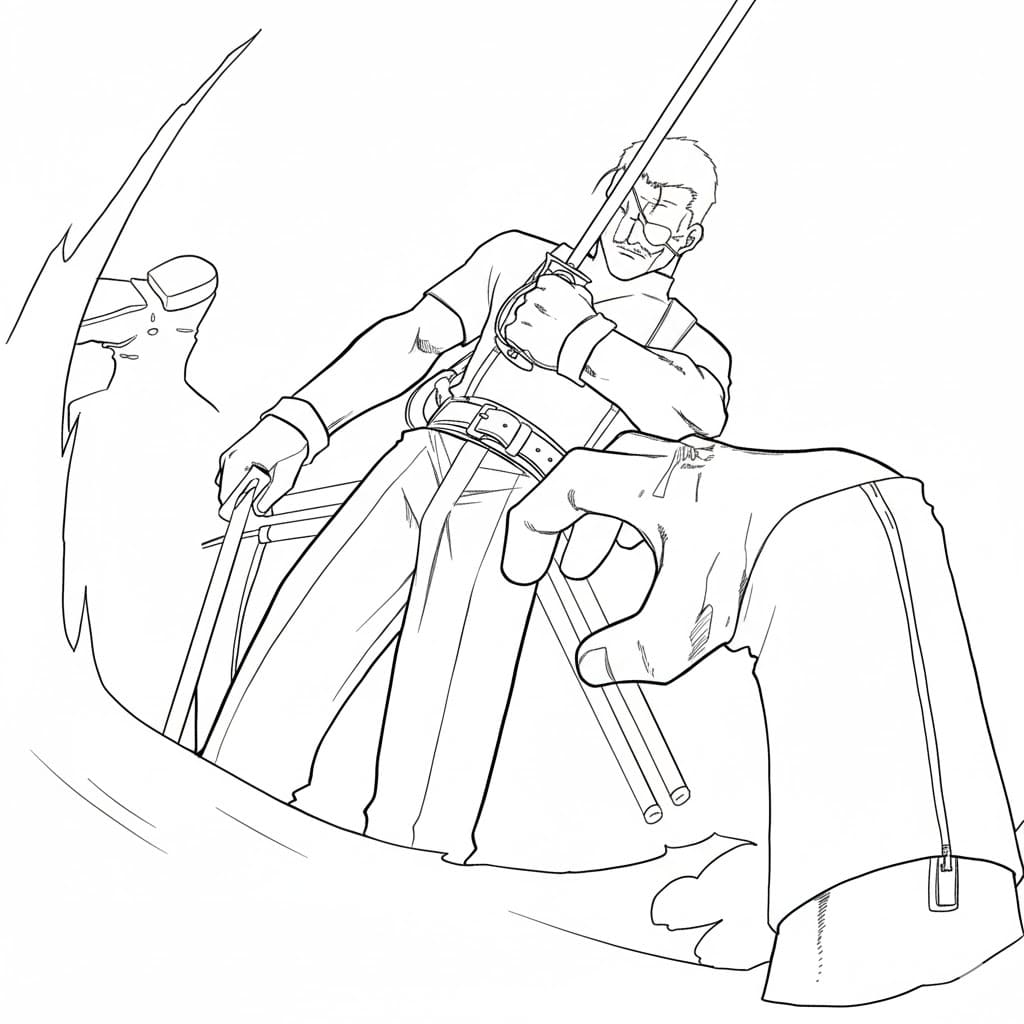 Coloriage King Bradley compétence