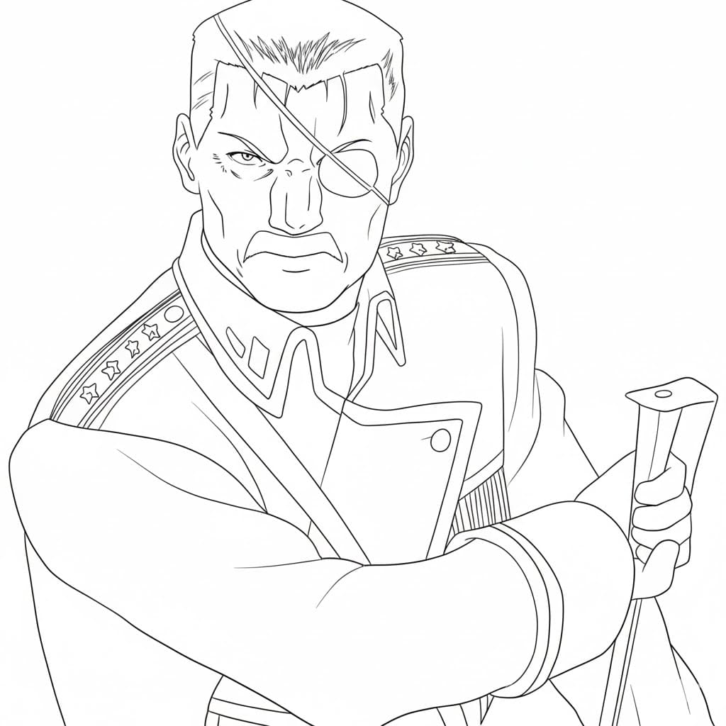 Coloriage King Bradley dessiner