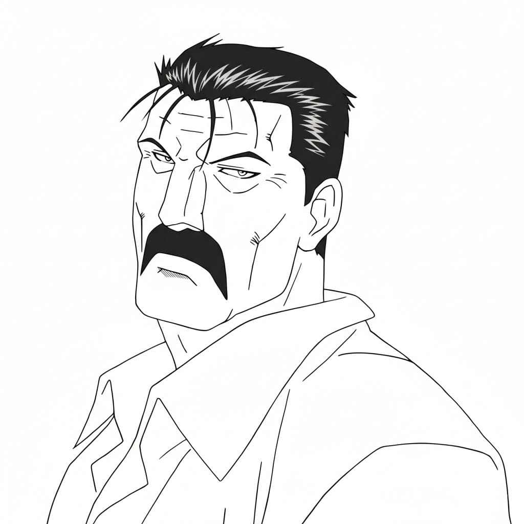 Coloriage King Bradley imprimable