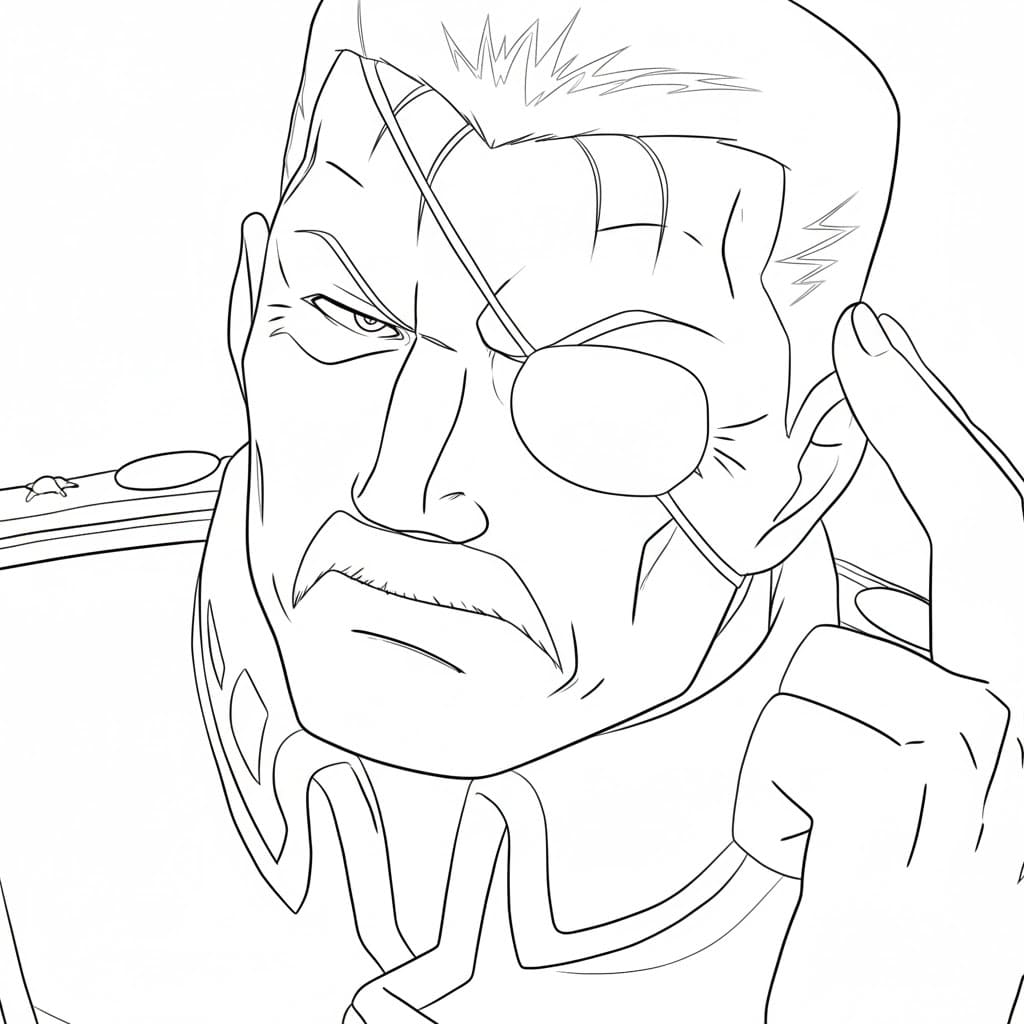 Coloriage King Bradley intelligent