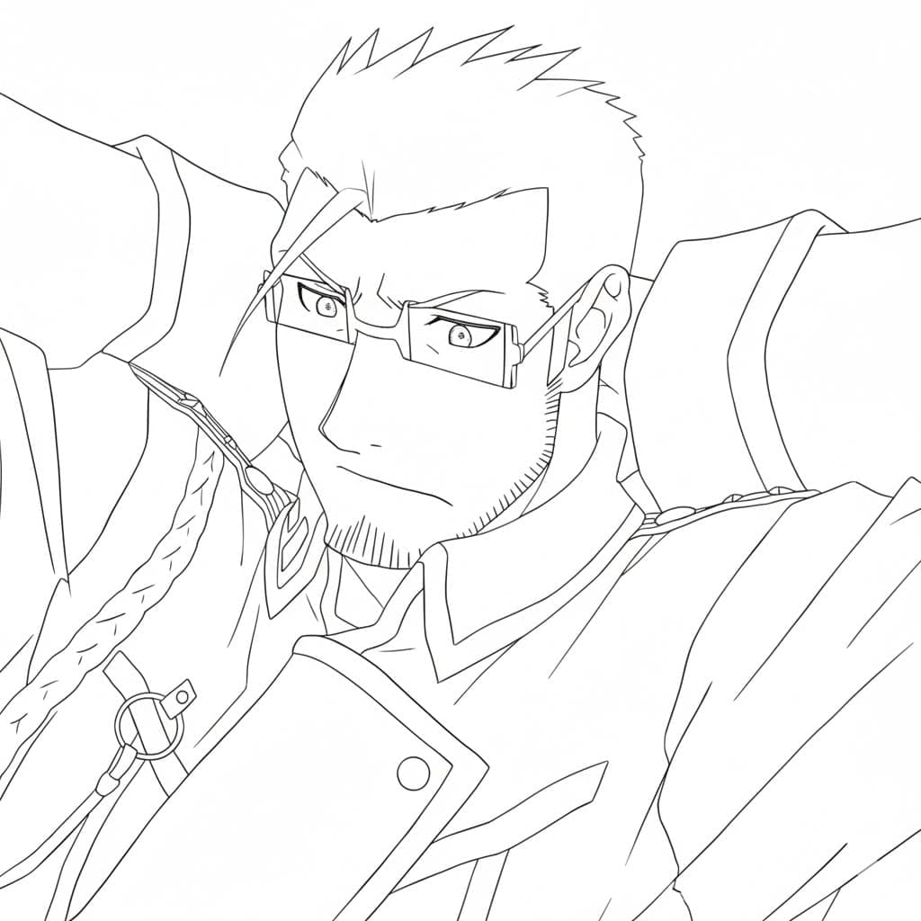 Coloriage Maes Hughes pense