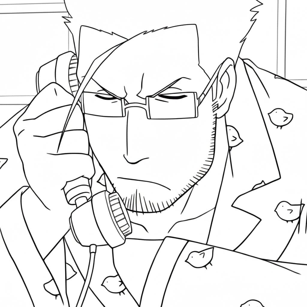 Coloriage Maes Hughes sérieux