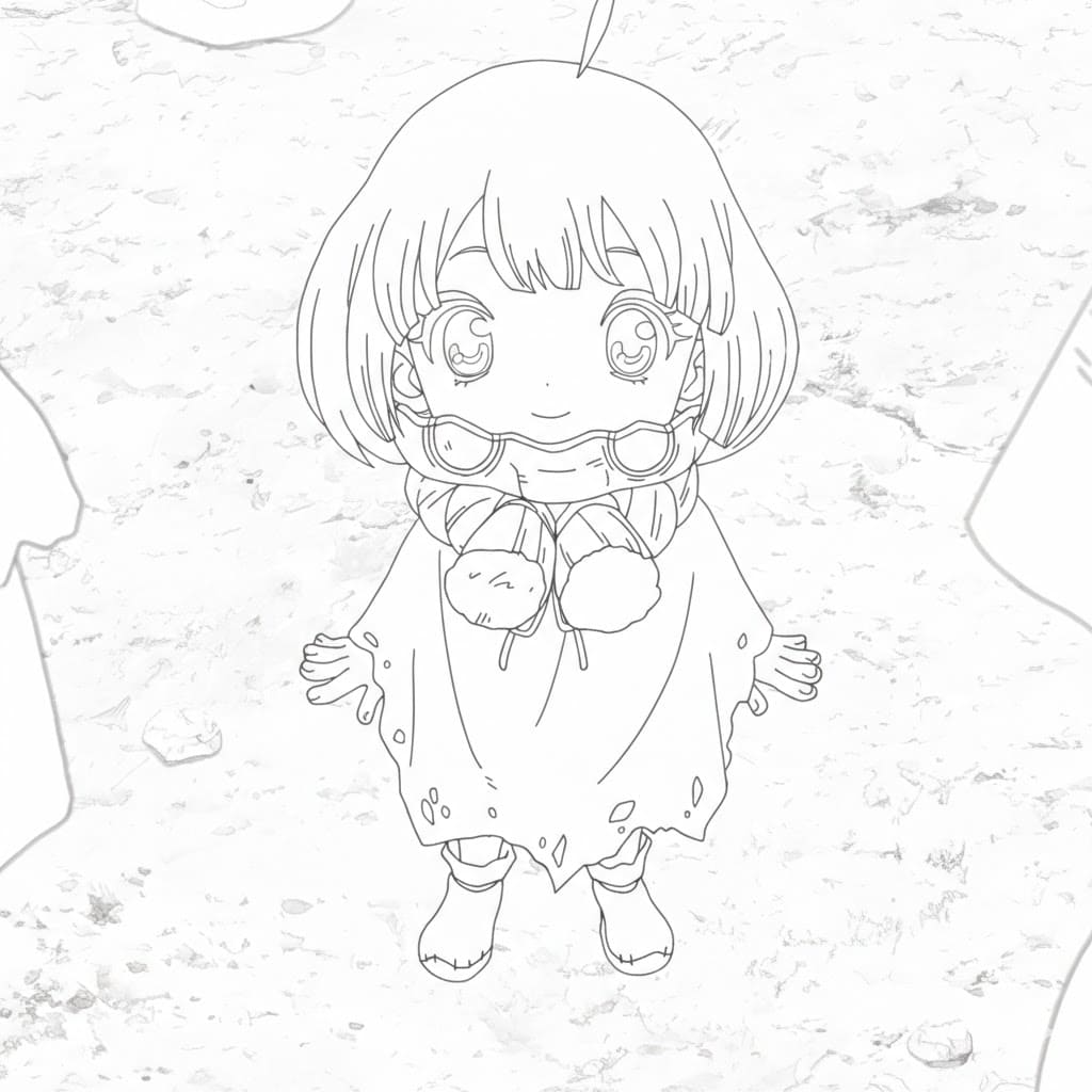 Coloriage Mignonne Suika