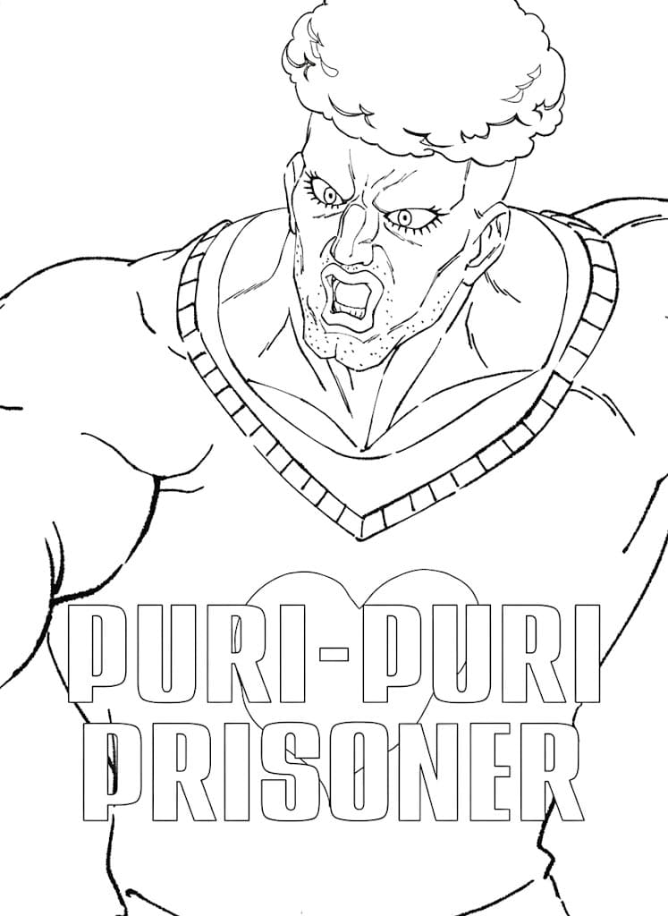 Coloriage Pri-Pri Prisonnier Colère