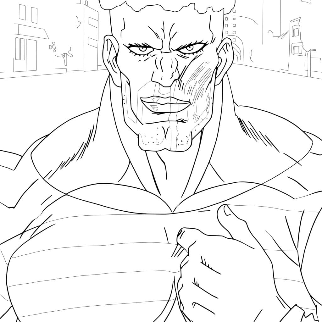 Coloriage Pri-Pri Prisonnier Courage