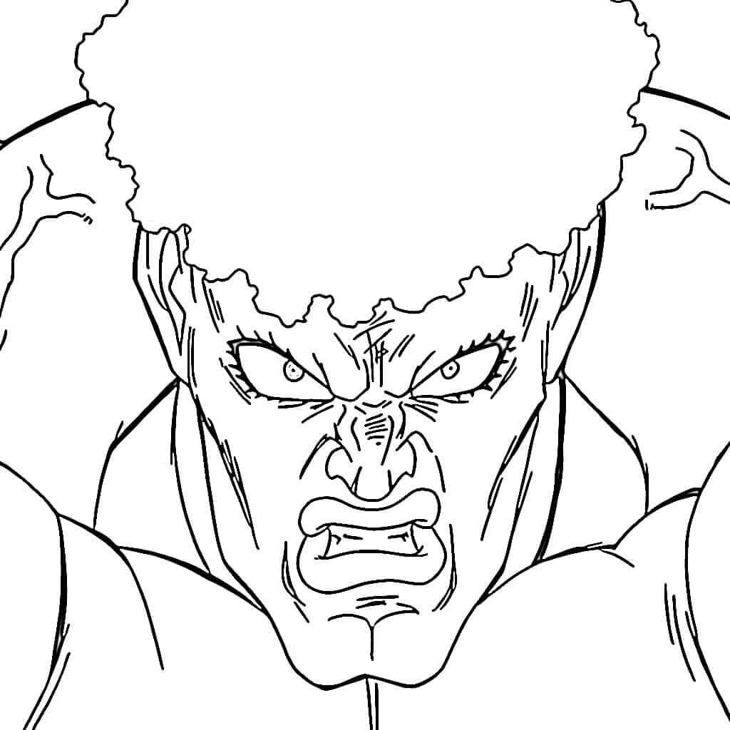 Coloriage Pri-Pri Prisonnier de Anime One Punch Man