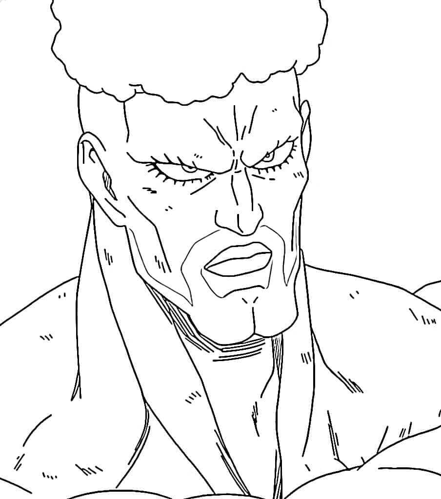 Coloriage Pri-Pri Prisonnier En colère