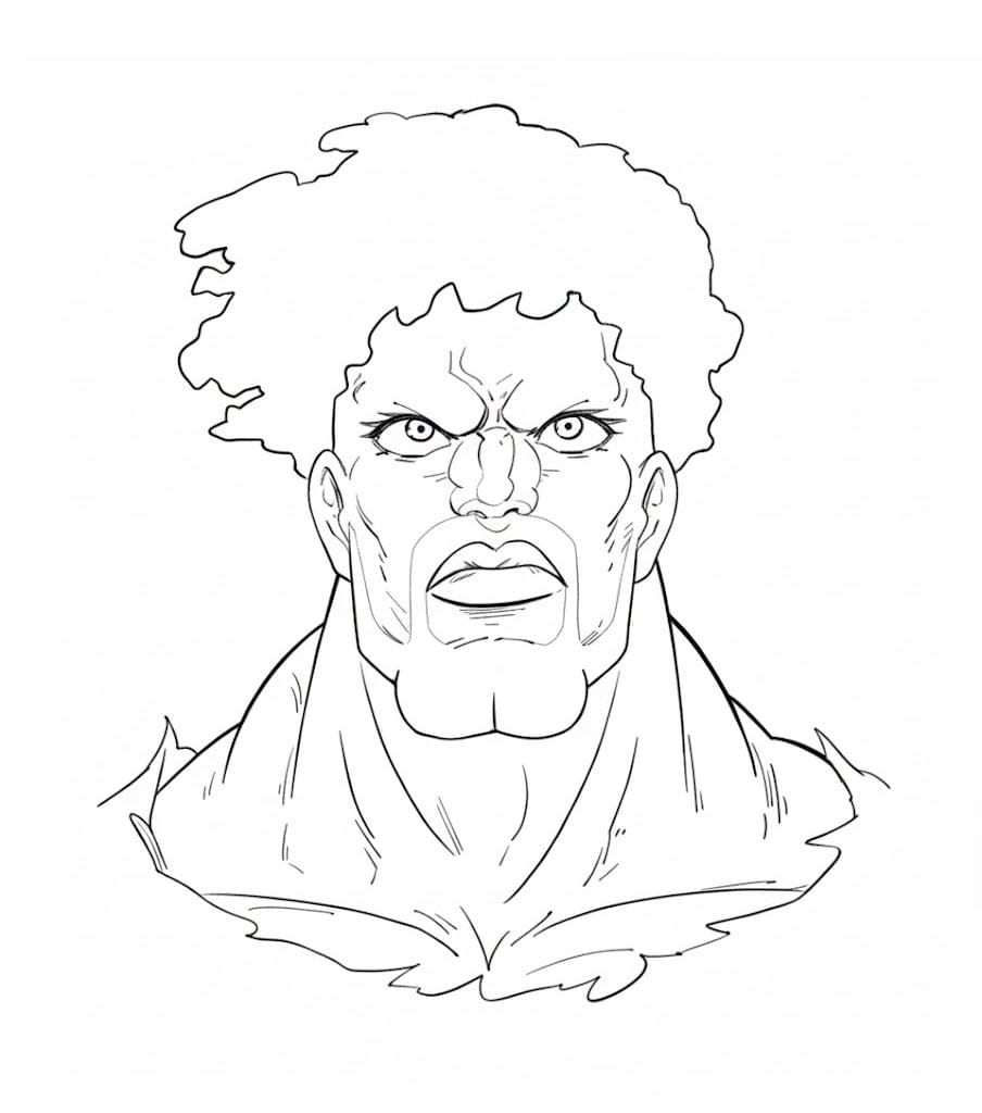 Coloriage Pri-Pri Prisonnier Portrait