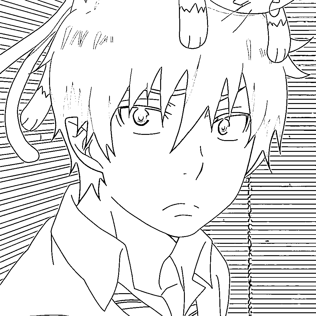 Coloriage Rin Okumura bon