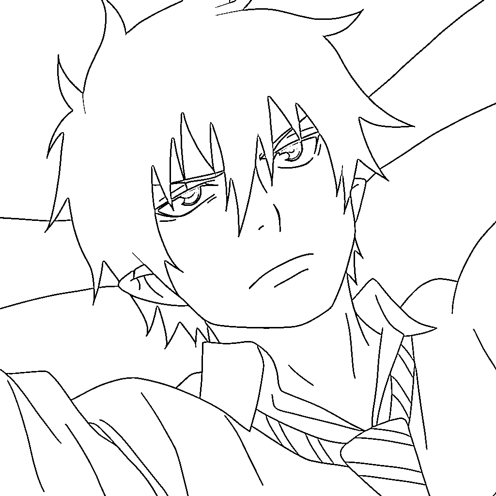 Coloriage Souriant Rin Okumura