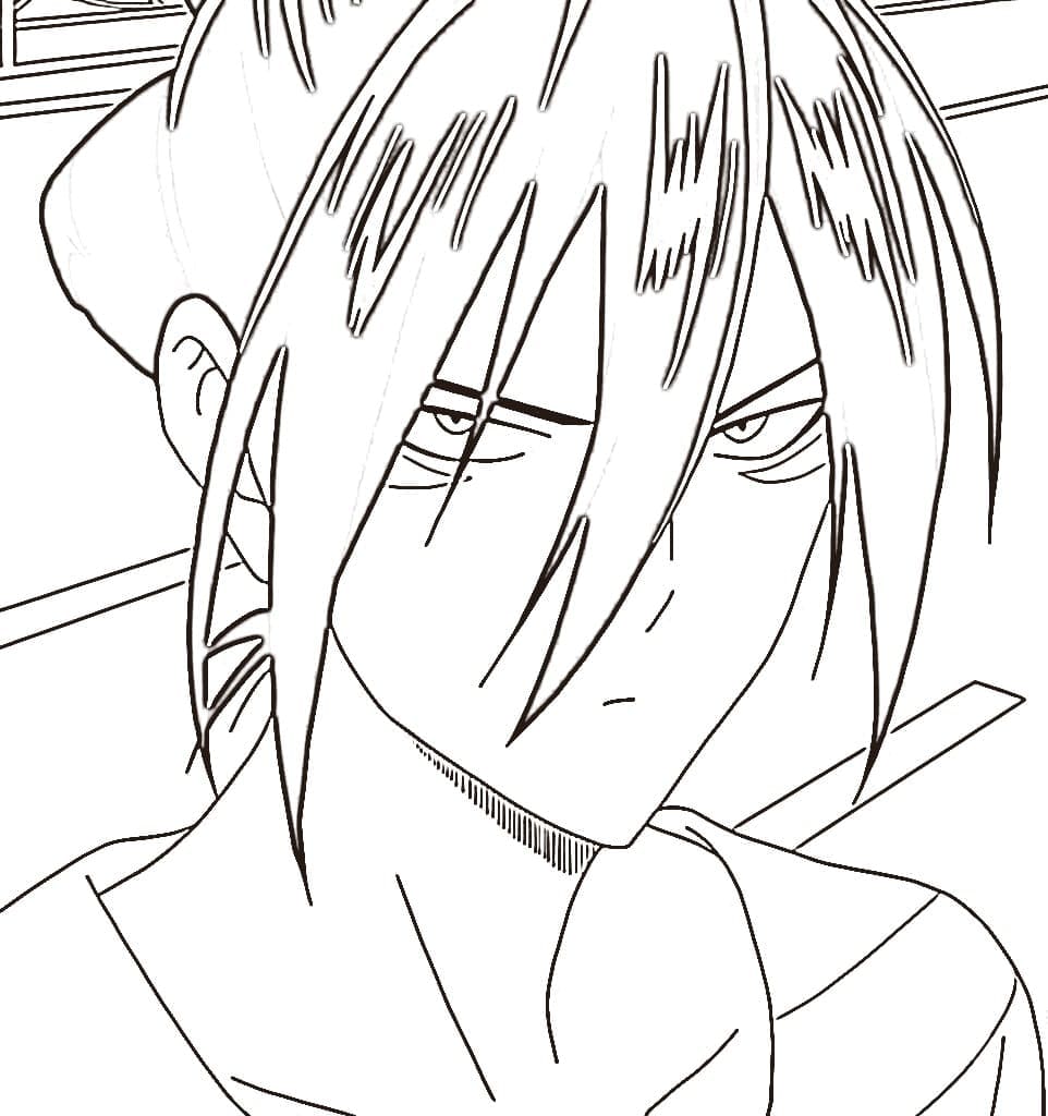 Coloriage Speed o Sound Sonic dans Anime One Punch Man