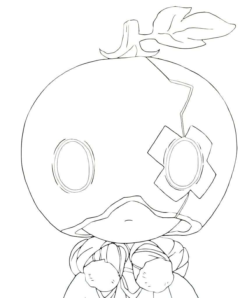 Coloriage Suika affronter