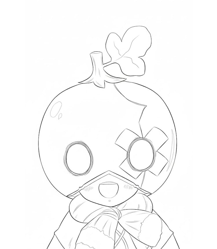 Coloriage Suika bonne