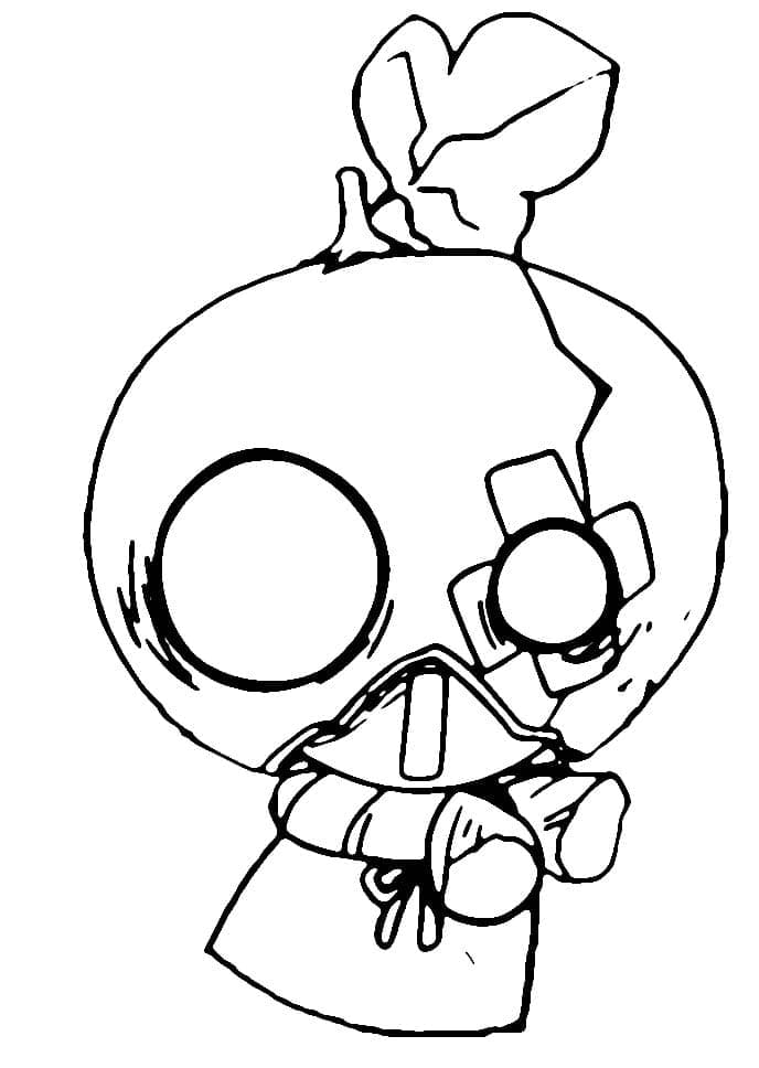 Coloriage Suika drôle