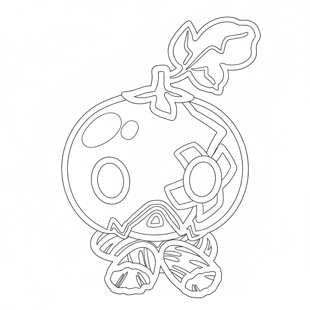 Coloriage Suika emoji