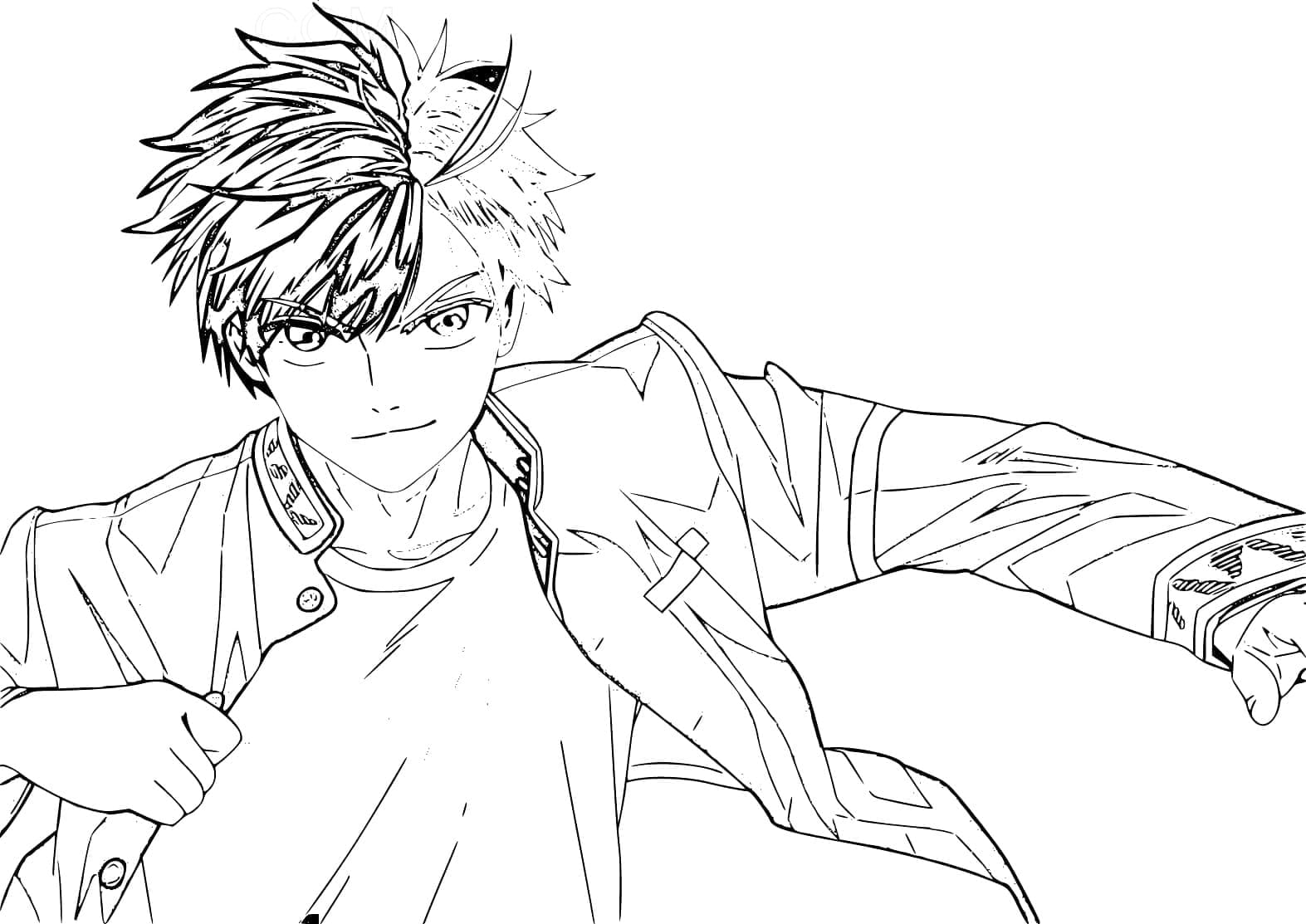 Coloriage Wind Breaker Haruka Sakura