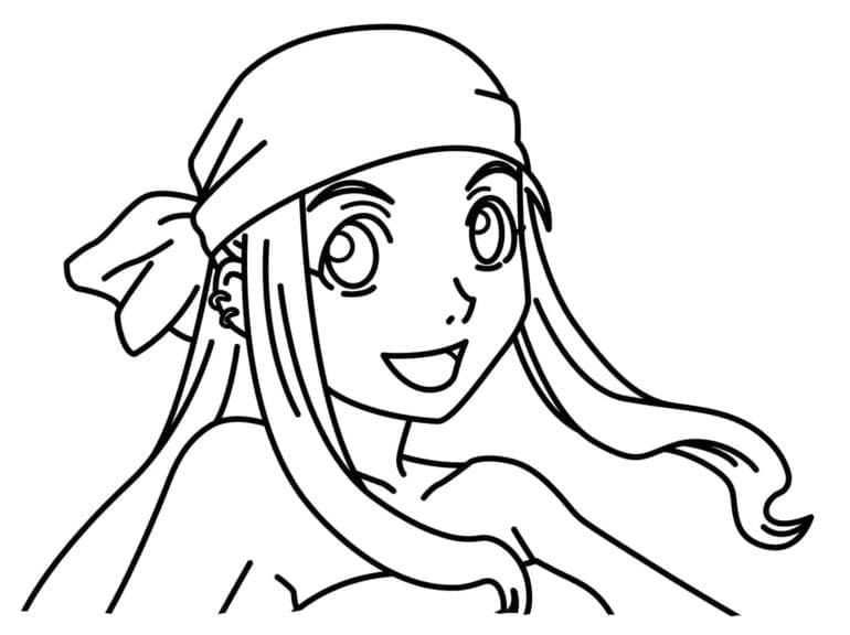 Coloriage Winry Rockbell de Fullmetal Alchemist