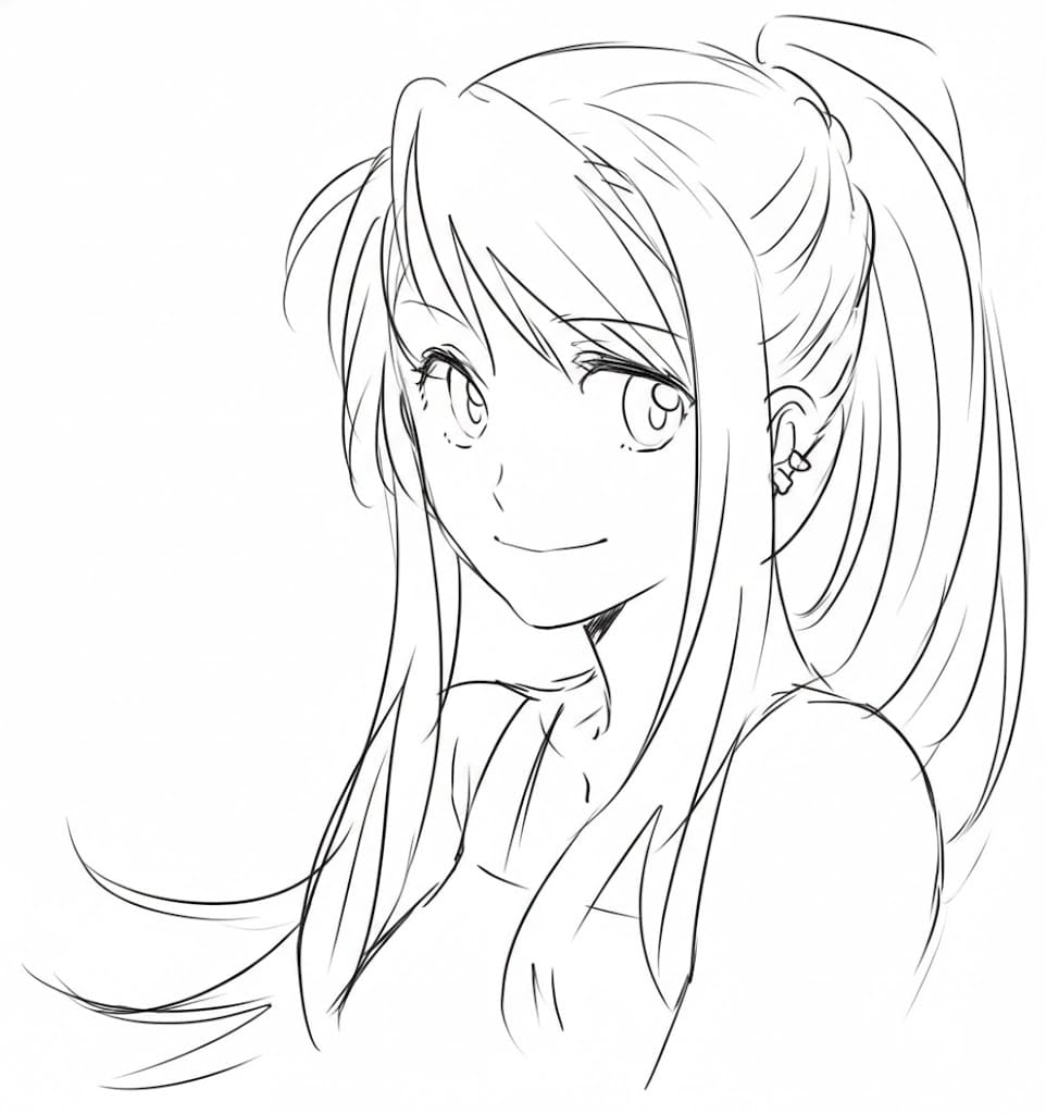 Coloriage Winry Rockbell imprimer