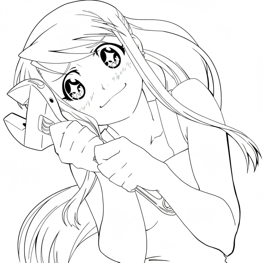 Coloriage Winry Rockbell Jolie