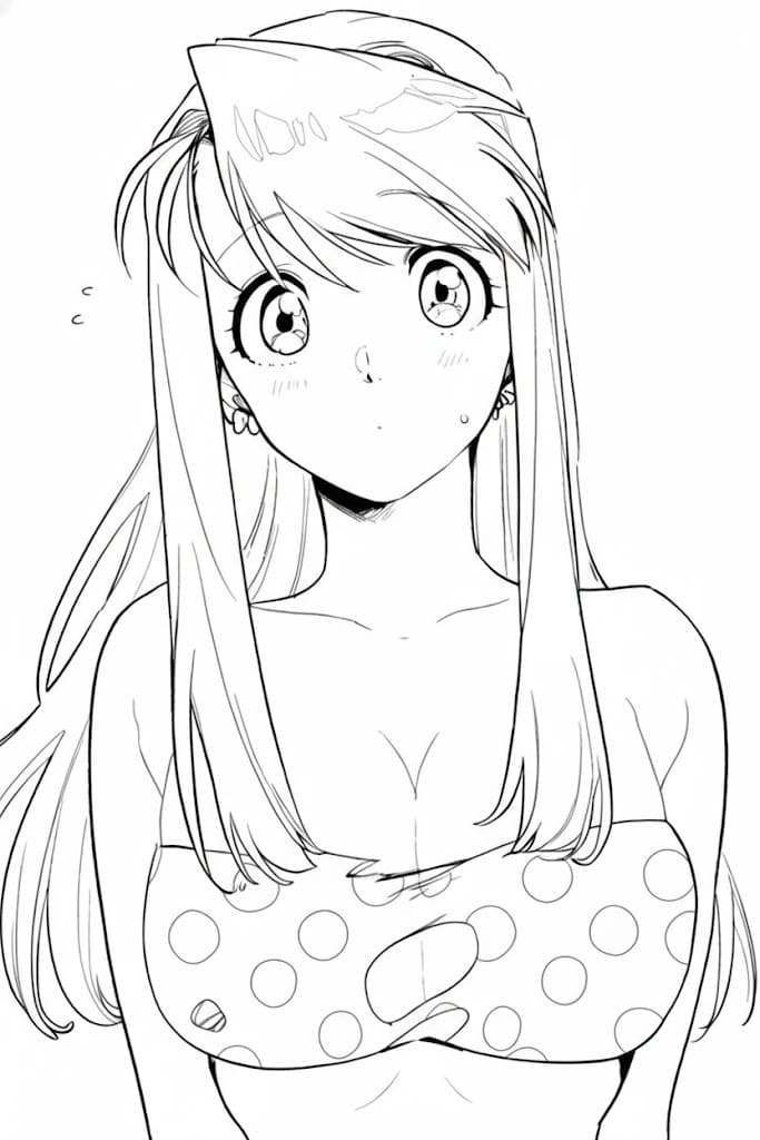 Coloriage Winry Rockbell plage