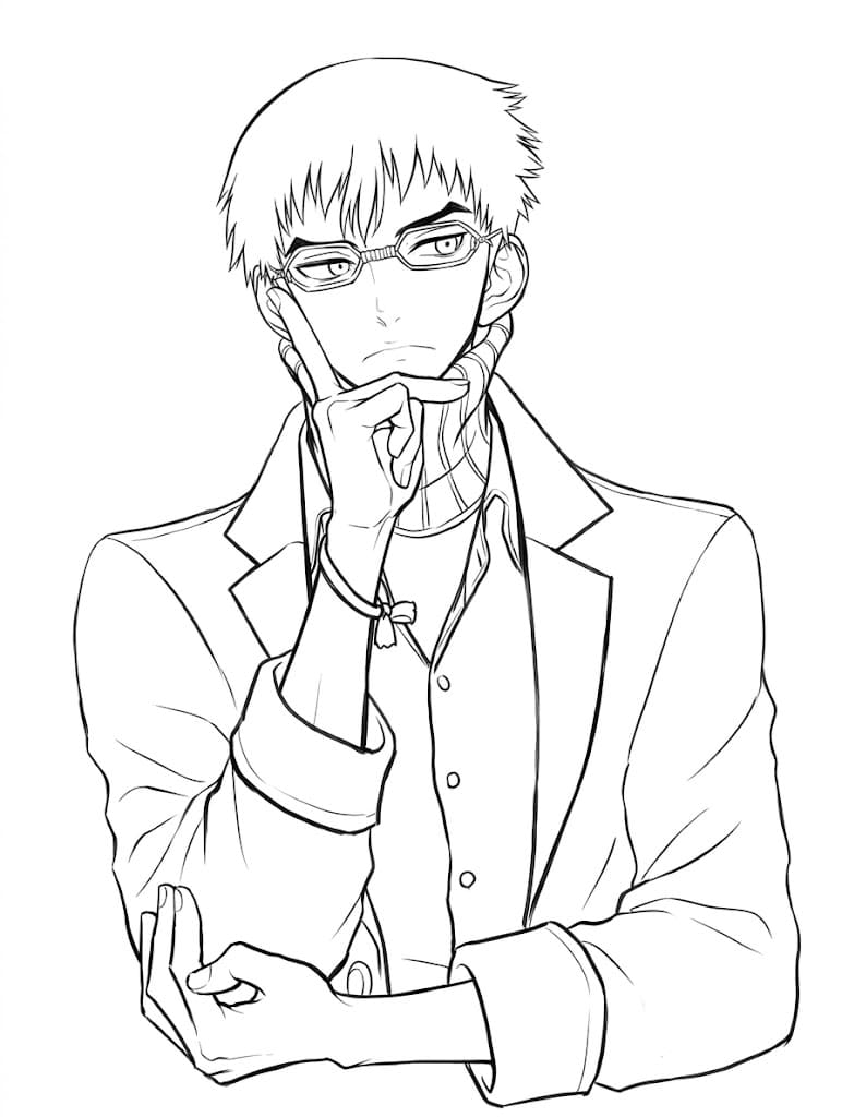 Coloriage Kinro Intellectuel