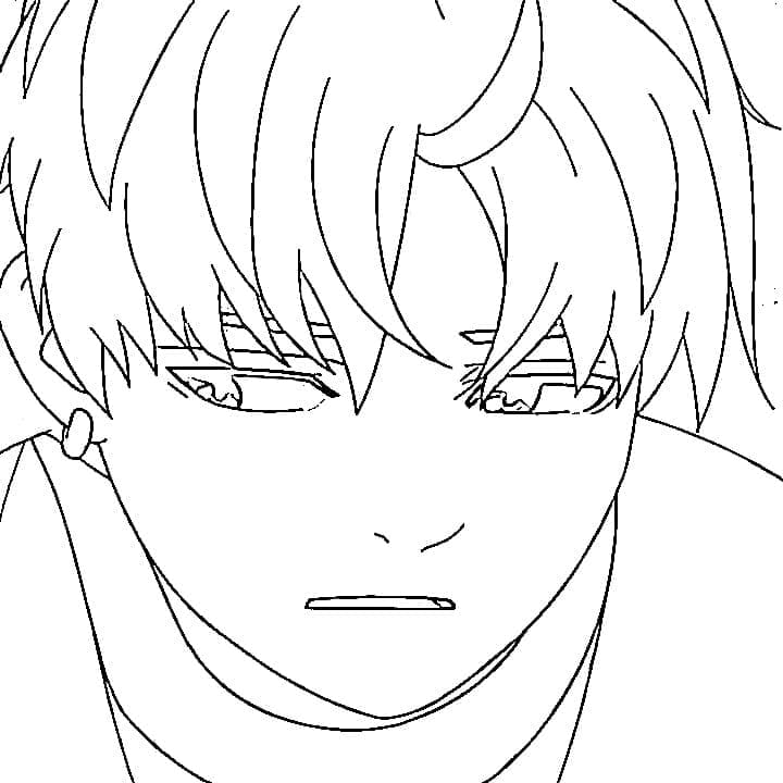 Coloriage Anime Dandadan Jin Enjôji